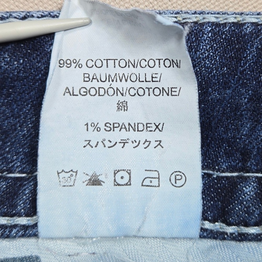 Silver Jeans Suki Surplus Capri Distressed Flap Pocket Blue Womens W31 - Picture 13 of 16